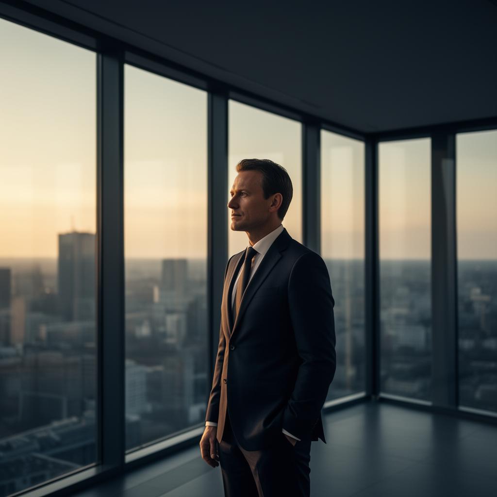 Unternehmer im modernen Büro
